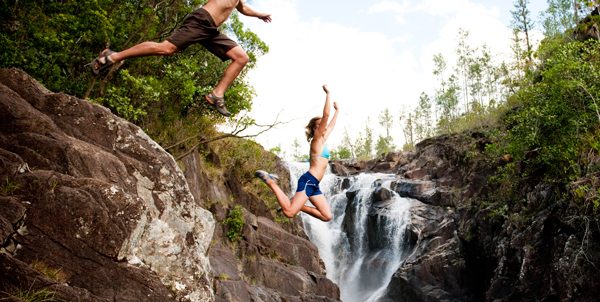 teva waterfall jump outdoors