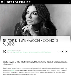 Natasha Koifman Notable October 2017