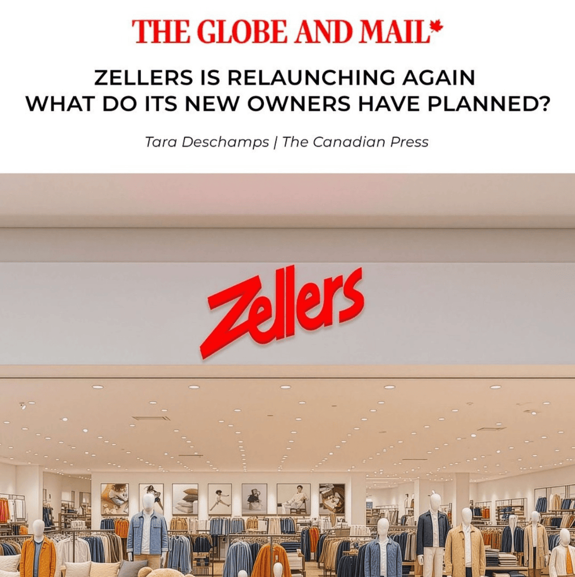Zellers returns to Canada